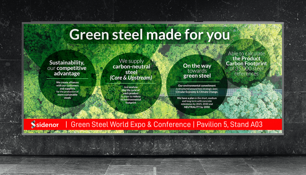 Sidenor will attend the Green Steel World Expo & Conference on April 4